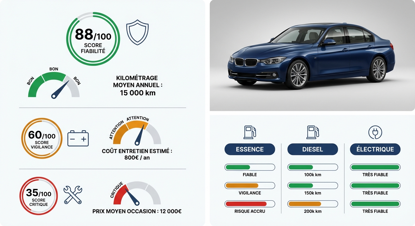 Seuils de kilomètrage élevé par type de motorisation : essence, diesel et électrique
