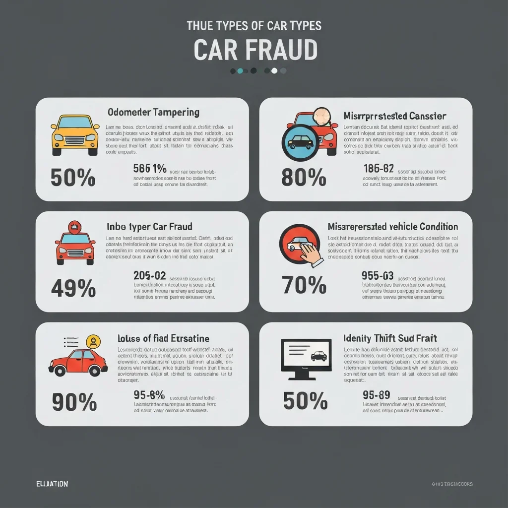 Répartition des types de fraudes sur le marché automobile d'occasion