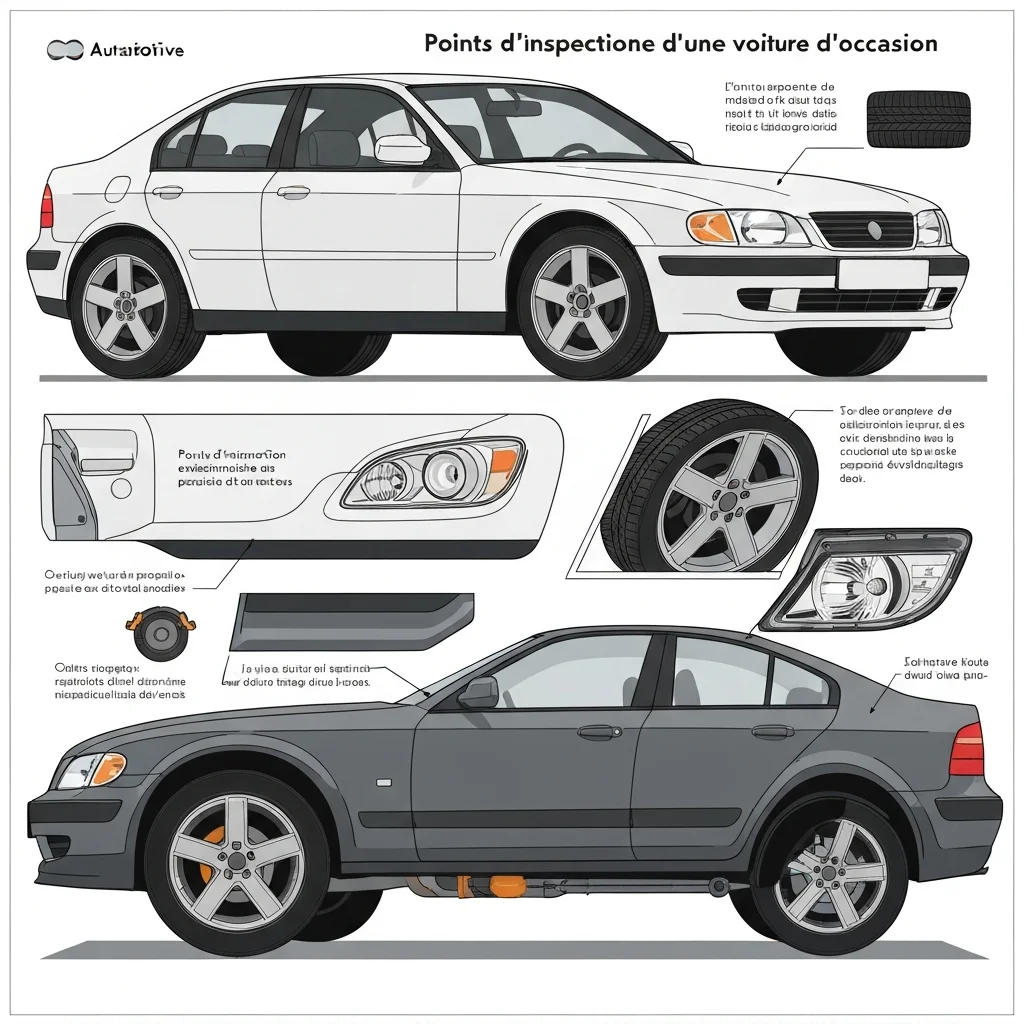 Points d'inspection extérieure d'une voiture d'occasion