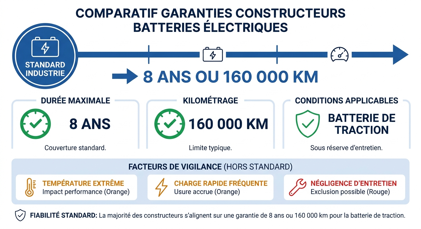 Comparatif des garanties constructeurs sur les batteries de voitures électriques