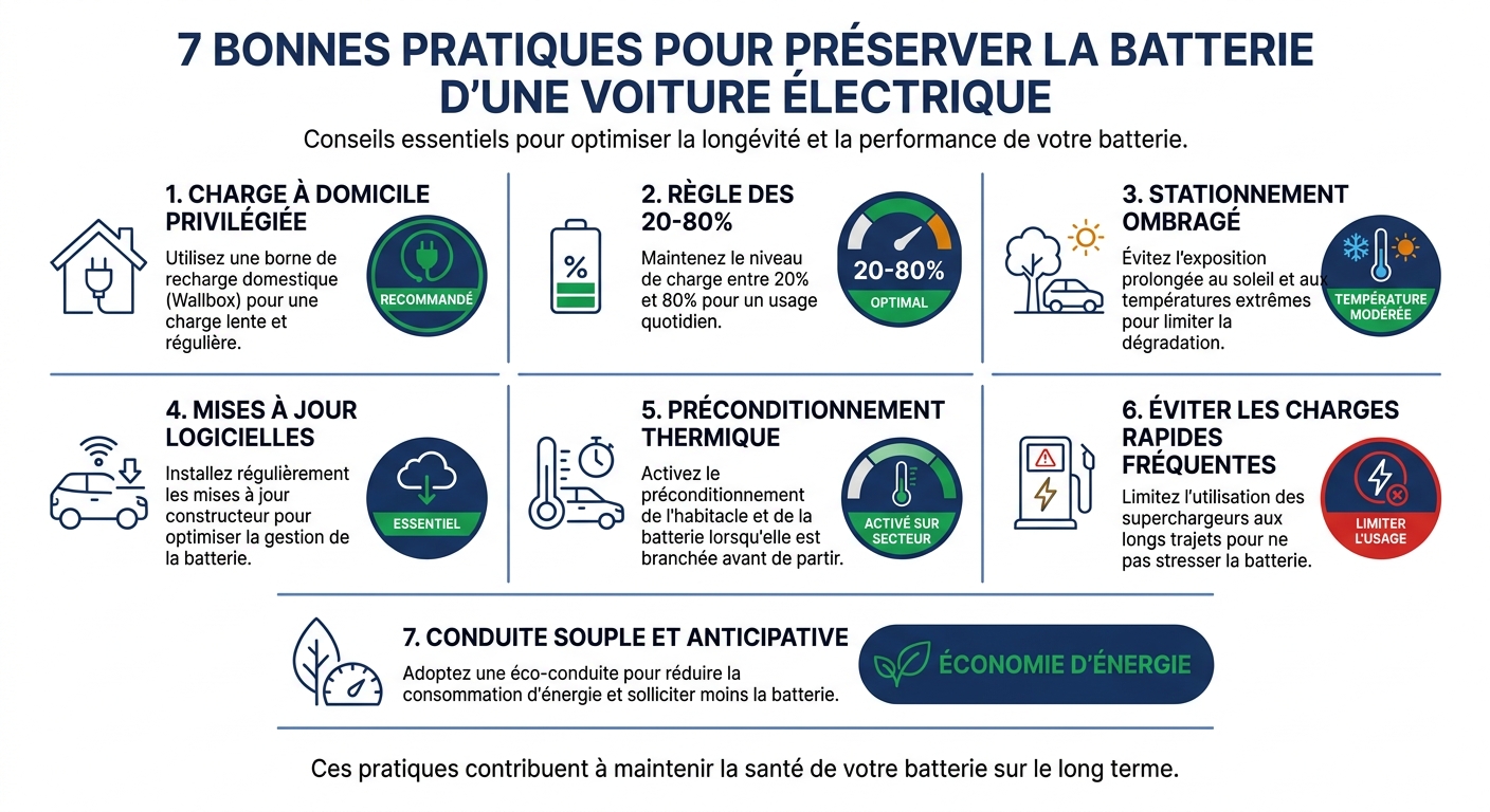 Sept bonnes pratiques pour préserver la batterie de sa voiture électrique