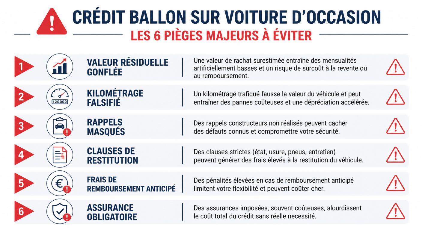 Les six pièges du crédit ballon sur voiture d'occasion