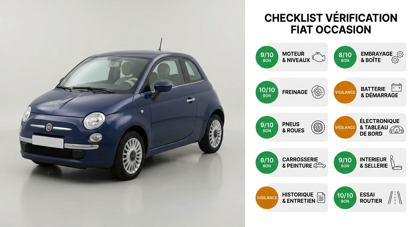 Les dix points de controle essentiels avant d'acheter une Fiat d'occasion